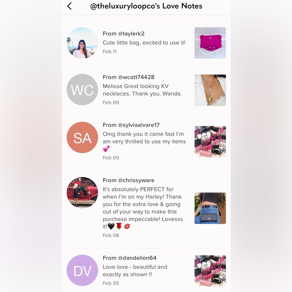 💞 Love Notes and reviews 💞